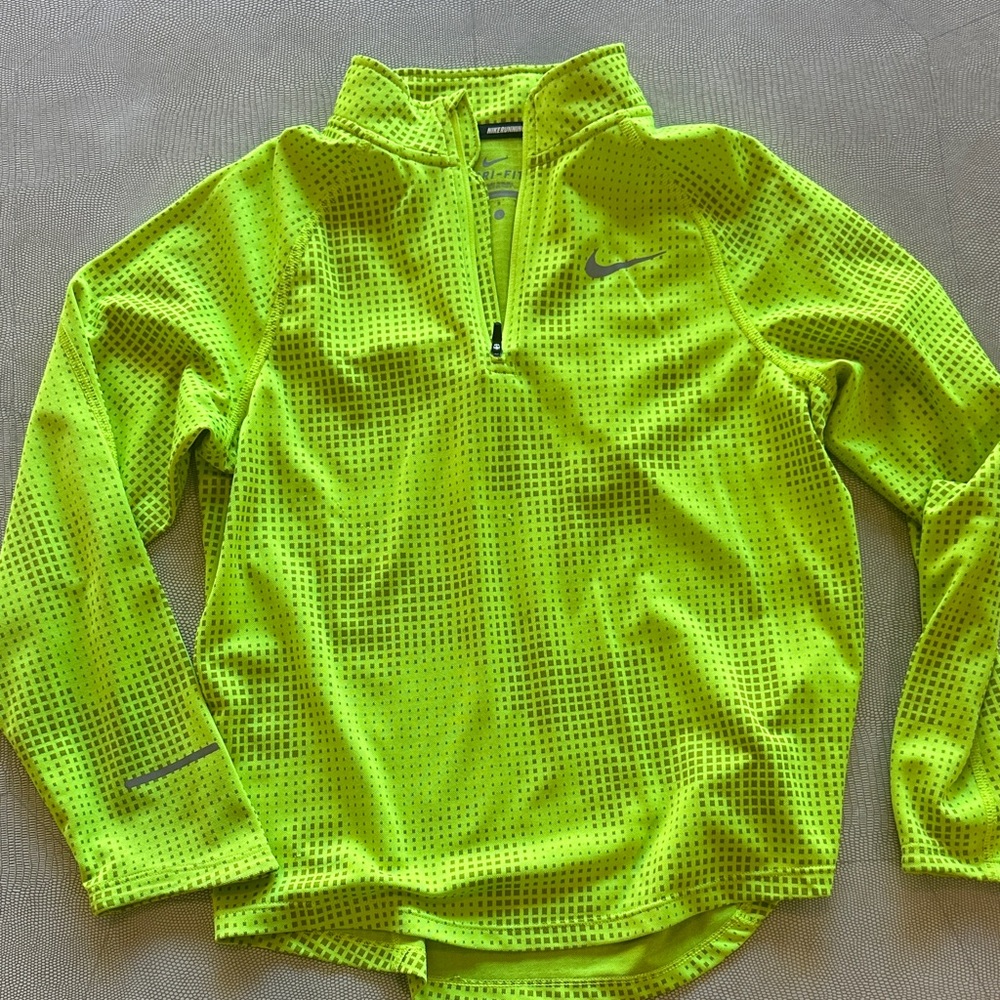 Nike Lime Green Dri-FIT Pullover